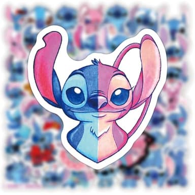 50pcs Cartoon Stitch Stickers for Kids, Vinyl Waterproof Stitch Decal for Water Bottle Laptop Toy Sticker for DIY Decorate Bumper Phone Hard Hat Kids Teens Gifts - Image 6