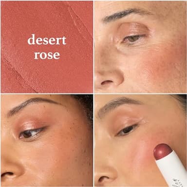 Julep Skip The Brush Cream to Powder Blush Stick - Desert Rose - Blendable and Buildable Color - 2-in-1 Blush and Lip Makeup Stick - Image 2