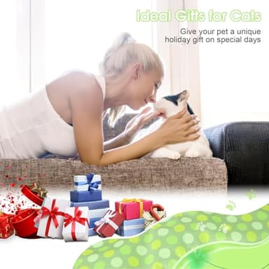 Interactive Cat Toys for Indoor Cats & Kittens - Automatic Hide & Seek Toy with Feather Tail, Squeaky Mouse Sounds, Motion Activated, USB Rechargeable Boredom Relief & Self Play Enrichment Game - Image 6