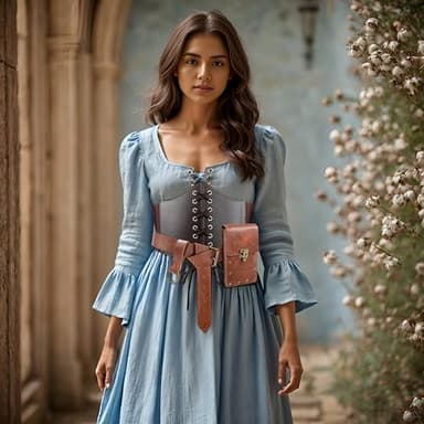 PEKVU Corset Renaissance Belt Medieval Renaissance Belt Pouch Cork Potion Bottle Festival Halloween Costume Accessory(L-Waist/35..2"-43.2") - Image 5