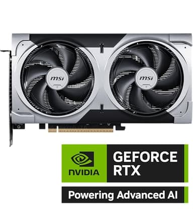 MSI Gaming RTX 5060 Ti 16G Ventus 2X OC Plus Graphics Card (16GB GDDR7, 128-bit, Extreme Performance: TBA MHz, DisplayPort x 3 2.1a, HDMI 2.1b, NVIDIA Blackwell Architecture) - Image 2