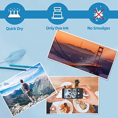 Uinkit 100 Sheets Inkjet Photo Paper Glossy 8.5x11 48lb 180Gsm Professional Photographic Paper Letter Size 8.5Mil Instant Dry Suitable for All Ink Printers - Image 6
