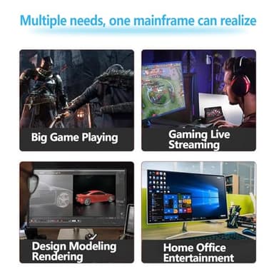 suevery Gaming PC Core I5-12400F(6Cores Up to 4.4G) RTX 3050 6G Nvme SSD 1TB 32GB RAM 650W WiFi 6 Prebuilt Towers Desktop Computer White - Image 6