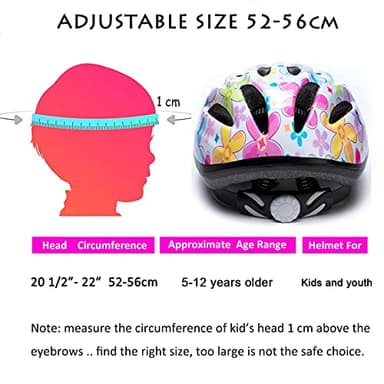 Girl Helmet for Bike,Kids Bike Pink Helmet for Girls Approximately Ages 3-10 Years Adjuastable and Multi-Sport, from Toddler to Kids CPSC Certicated - Image 5