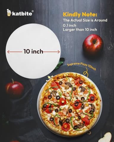 Katbite 10 Inch Parchment Paper Rounds, 400Pcs Round Parchment Paper for Cake Baking, Air Fryer Liners, Freezing, Tortilla Press(2 Pack of 200Pcs) - Image 3