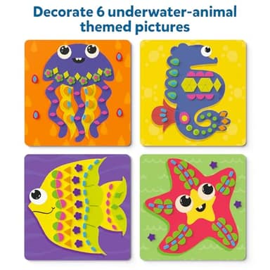 Skillmatics Foam Sticker Art Activity - Under The Ocean, Mess-Free Fun for Kids, 800+ 3D Foam Stickers, DIY Felt Craft Kits, Gifts for Girls & Boys Ages 3, 4, 5, 6, 7 - Image 4