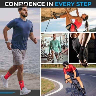 WYOX Women, Men, and Youth - Plantar Fasciitis Brace, Ankle Support Brace for Men, Workout and Sports Ankle, Perfect for Stability and Support in All Activities - Image 6
