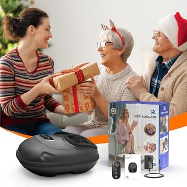 CILI Foot Massager with Heat, 2025 Shiatsu Feet Massage Machine for Plantar Fasciitis Neuropathy Pain Relief, Remote Control Heated Foot Warmer Massager Size 13, Gifts/Presents for Mom, Dad - Image 8