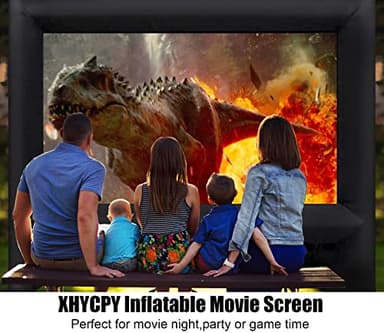 XHYCPY 16ft Inflatable Movie Screen Outdoor Projector Screen with Air Blower Storage Bag - Front/Rear Projection, Easy Set Up Blow Up Screen for Backyard Movie Night, Theme Parties, Celebrations - Image 6