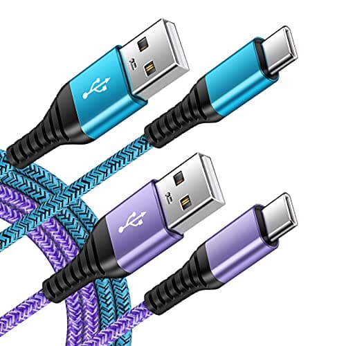 C Charger Cord Fast Charging USB Type C Cable Android Charger Cables 6FT 2Pack for Samsung Galaxy S25 S24 S23 S22 S21 S20 Ultra S20+ Note 20 10 S10 S9 Plus A12 A11 A52 Google Pixel 6 5 4 4a 3a XL - Image 1