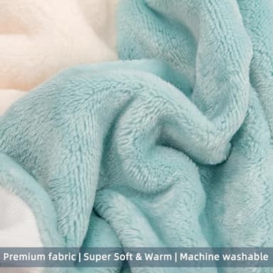 FabriCastle Dog Hoodie Sweater for Small Dogs Boy and Girl, Small Dog Clothes XS XXS Puppy Sweatshirt, Pet Outfit, Cat Clothing Super Soft Warm Snap On Closure (Green-Cream, Large) - Image 5
