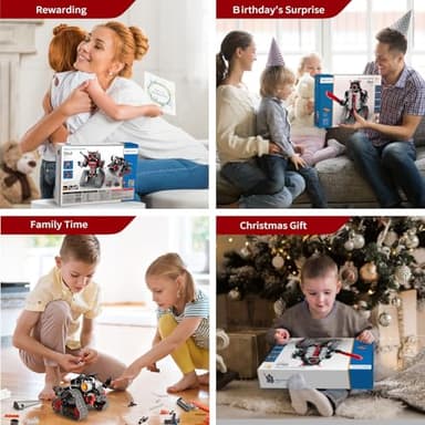 Opmind 5 in 1 STEM RC Robot Building Kit, APP & Remote Control Samurai/Ninja Blocks 419 Pcs, Erector Set RC Toy for Kids, DIY Build Science Educational Gift for Age 6 7 8 9 10 11 12+ Boys & Girls - Image 6
