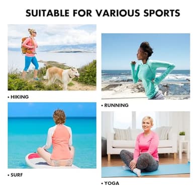 baleaf Women's Long Sleeve Hiking Shirts UPF 50+ Uv Protection SPF Fishing Tops Lightweight Quick Dry Rash Guard Swimwear Outdoor Clothes Blue Size XL - Image 6