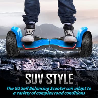 Gyroor Warrior 8.5 inch All Terrain Off Road Scooter with Bluetooth Speakers and LED Lights, UL2272 Certified Self Balancing Scooter - Image 2