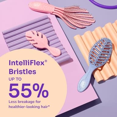 Wet Brush Go Green Mini Detangler, Green - Detangling Travel Hair Brush - Ultra-Soft IntelliFlex Bristles Glide Through Tangles & Gently Loosens Knots While Minimizing Pain, Split Ends & Breakage - Image 5