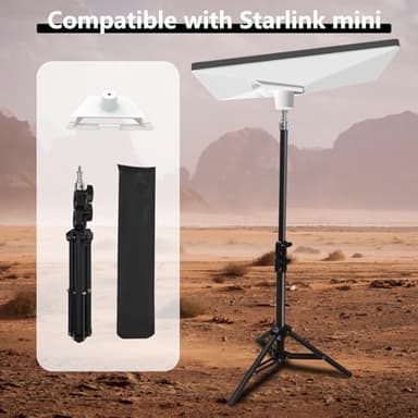 Tripod Stand for Starlink MINI,Adjustable Heavy Duty Stand Mount,Easy to Carry and Installtation Compatible with Starlink MINI,Includes Starlink Mini Mount Adapter - Image 2