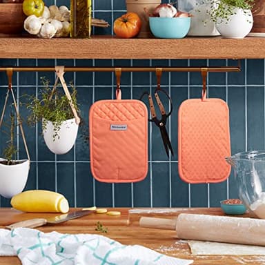 KitchenAid Asteroid Pot Holder 2-Pack Set, Bird of Paradise, 7"x10" - Image 2