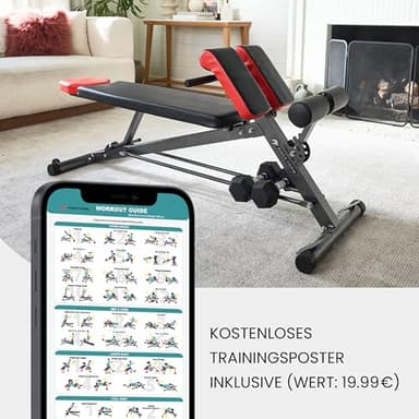 FF Finer Form Multi-Functional Weight Bench for Full All-in-One Body Workout – Adjustable Workout Bench Press for Home Gym, Fitness equipment for Back HyperExtension, Roman Chair Exercise, Sit up - Image 8