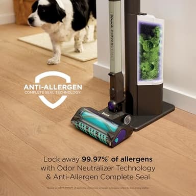 Shark Cordless Vacuum Cleaner with HEPA Filter, PowerDetect Clean & Empty, Powerful Suction, Auto-Empty System, Pet Hair Pickup, Carpets & Hardfloor, Dark Gray, IP3251 - Image 7