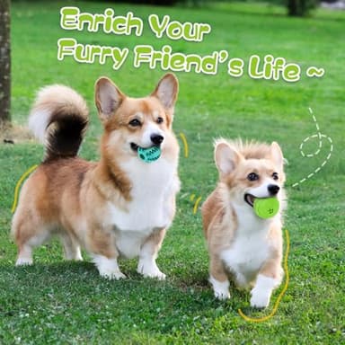 HIPPIH Dog Puzzle Toy 2 Pack, Interactive Dog Toys for Treat Dispensing, Durable Puppy Toys for Teething, Dog Treat Ball for Teeth/Slow Feeder/IQ Training/Playing, Blue-2.75‘’, Green-3.14‘’ - Image 6