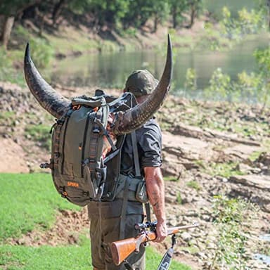 SPIKA Hunting Backpack Internal Frame for Men Waterproof Hunting Pack with Rifle Holder Rain Cover Extendable 40L+ Capacity - Image 8