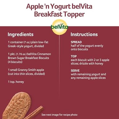 belVita Breakfast Bars Biscuits, Cinnamon Brown Sugar, 30 Total Packs, 6 Boxes (4 Biscuits Per Pack) - Image 11