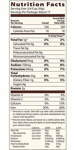 Mom's Best Oats and Honey Blend Cereal, Made with Whole Grain, Heart Healthy, No High Fructose Corn Syrup, Kosher, 18 Oz Box (Pack of 14) - Image 2