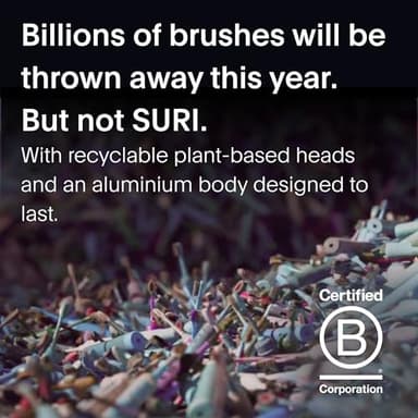 SURI 1.0 Sonic Electric Toothbrush with UV Cleaning Travel Case | 40+Day Battery | Designed in California | Electric Toothbrush for Adults | Travel Toothbrushes | Tooth Brush | Black - Image 8