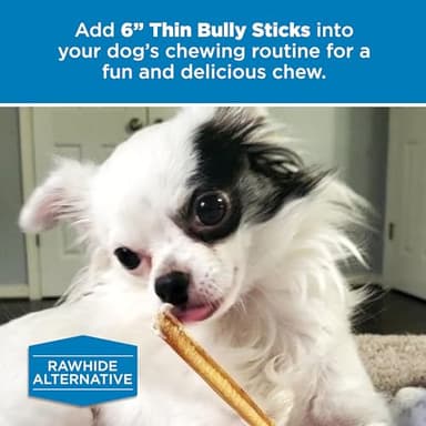 Best Bully Sticks 6 Inch Thin Bully Sticks - 24 Count (Pack of 1) - Natural, Easily Digestible, 100% Grass-Fed, Grain and Rawhide Free - Image 6