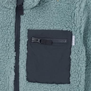 Gerber Baby Toddler Boys Girls Sherpa Fleece-Lined Zip Up Jacket, Medium Blue, 4T - Image 4