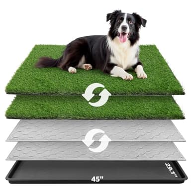 PICK FOR LIFE Dog Grass Large Potty Patch, Artificial Dog Grass Bathroom Turf, Washable Puppy Pee Pad, Perfect Indoor/Outdoor Portable Potty for Dogs - Image 1