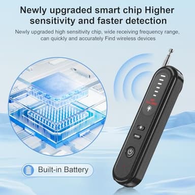 Aleanu Hidden Camera Detector, 2025 Hidden Bug and Device GPS Detector for Trave, Hotels, Home, Office, 6 Levels Sensitivity - Image 7