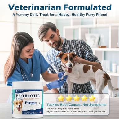 ORAVELi Probiotics for Dogs - Dog Probiotics with Prebiotics & Digestive Enzymes, Support Cut Health, Digestive Health & Immune System, Diarrhea & Allergy Itch Relief, 180 Soft Chews - Image 7