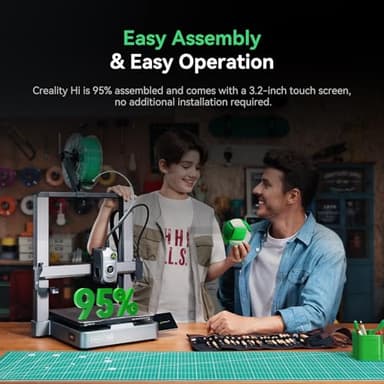 Creality Hi Combo (A) 3D Printer, Multi Color 3D Printer with CFS, 500mm/s High Speed Auto-Leveling Automatic Filament Reading Clog-Free Extruder 95% Pre-Assemble All-Metal Body 10.24×10.24×11.81inch - Image 7