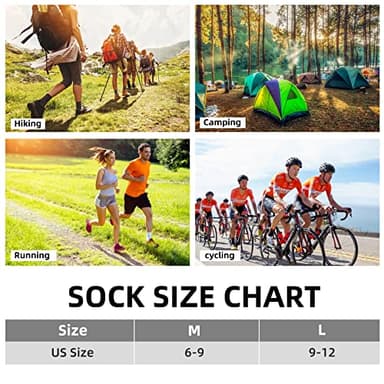 BUDERMMY Men's Cotton Moisture Wicking Heavy Cushion Crew Work Socks,6-12, 6Pairs (US, Numeric, 9, 12, Regular, Tall, black 1) - Image 7