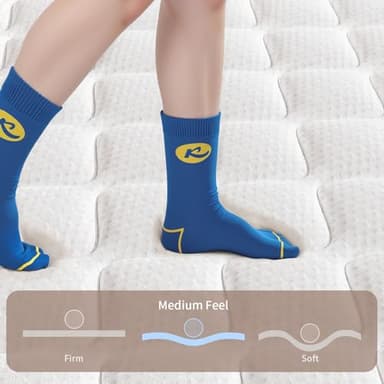 Elynight King Size Mattress,12 Inch King Mattress for Advanced Gel Memory Foam, Soft and Comfortable, Medium Firm, Pressure Relief, CertiPUR-US Certified - Image 3