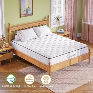 Vesgantti Queen Size Mattress, 10 Inch Innerspring Multilayer Hybrid Mattress, Ergonomic Design with Breathable Foam and Pocket Spring, Tight Top Series Medium Firm Feel - Image 5