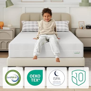 Novilla 8 Inch Twin Mattress, Double Side Twin Foam Mattress in a Box with Breathable Cooling Cover for Pressure Relief,Flippable Mattresses with Air Zone,CertiPUR-US Certified - Image 5