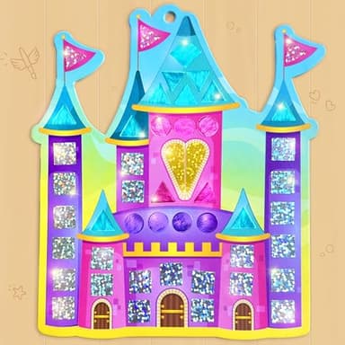 Imagimake Mirror Mosaic Princess & Unicorn Kids Art Set | DIY Craft Kit | Foil Stickers for Kids | Birthday Gift for Girls and Boys Ages 3,4,5,6,7,8 | 3 Year Old Girl Gifts - Image 6