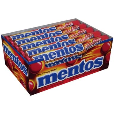 Mentos Candy, Mint Chewy Roll, Cinnamon, Non-Melting, Party, 1.32 oz(Pack of 15) - Image 4
