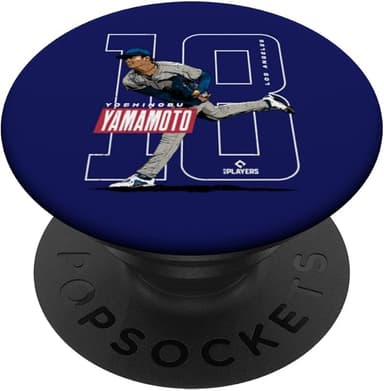 Yoshinobu Yamamoto | Baseball MLB Players | MLBYAM3005 PopSockets Adhesive PopGrip - Image 1