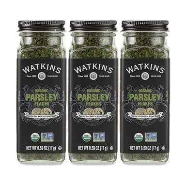 Watkins Gourmet Organic Spice Jar, Parsley Flakes, 0.59 Ounce Jar, 3-Pack - Image 1