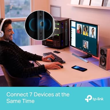 TP-Link USB Bluetooth Adapter for PC - Bluetooth 5.3 Dongle Receiver, Plug and Play, Nano Design, EDR & BLE, Supports Windows 11/10/8.1/7 for Desktop, Laptop, PS5/PS4/Xbox Controller (UB500) - Image 7