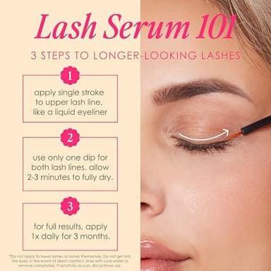 Grande Cosmetics GrandeLASH-MD Lash Enhancing Serum - Peptide & Vitamin Infused Formula for Longer, Thicker, Fuller Looking Lashes - Ophthalmologist Tested, Cruelty-Free, 6 Week Supply (1mL) - Image 4