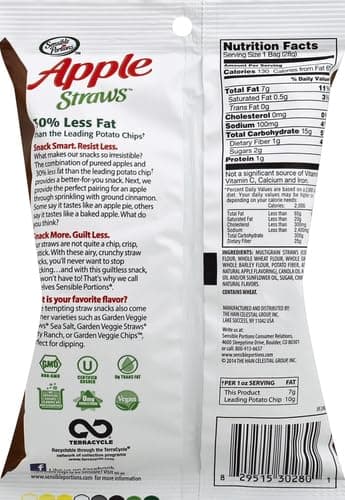 Sensible Portions Apple Straws, 1 Ounce (Pack of 24) - Image 2
