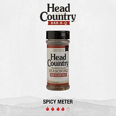 Head Country Bar-B-Q Championship Seasoning, High Plains Heat Gluten Free All-Purpose Barbecue Seasoning Extra Spicy Dry Rub To Turn Up The Heat On Your BBQ Favorites 5.12 Ounce, Pack of 6 - Image 3