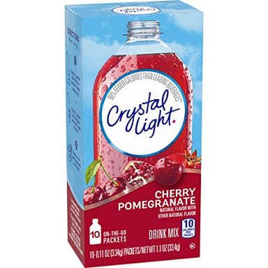 Crystal Light Sugar-Free Cherry Pomegranate Drink Mix (10 On-the-Go Packets) - Image 8