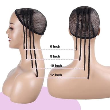 Vecago 10 inch 50 Strands Loc Extensions Human Hair, 0.4cm Width 100% Human Hair Dreadlock Extensions for Men/Women, Can be Dyed Soft Dreads Extensions,1B/30 - Image 7