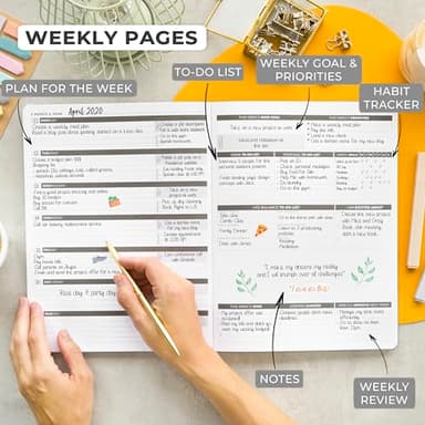 Clever Fox Planner PRO – Weekly & Monthly Life Planner to Increase Productivity, Time Management and Hit Your Goals, 8.5x11″ (Gray) - Image 3