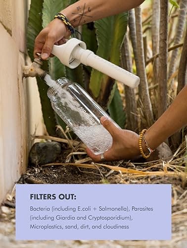 LifeStraw Go Series – BPA-Free Water Filter Bottle for Travel and Everyday Use Removes Bacteria, Parasites and Microplastics, Improves Taste, 1L Aegean Sea - Image 4